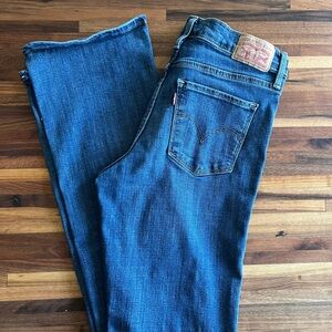 Levi's Women's Indigo Straight Leg Jeans